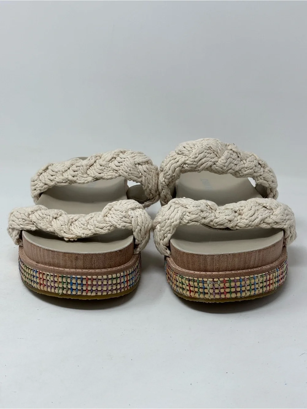 Johnny Was braided rope sandals NWOT size 8